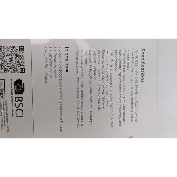 AX3000 Outdoor WiFi 6 Extender Long Range Dual Band w/POE Up to 256 Devices - Picture 7 of 10